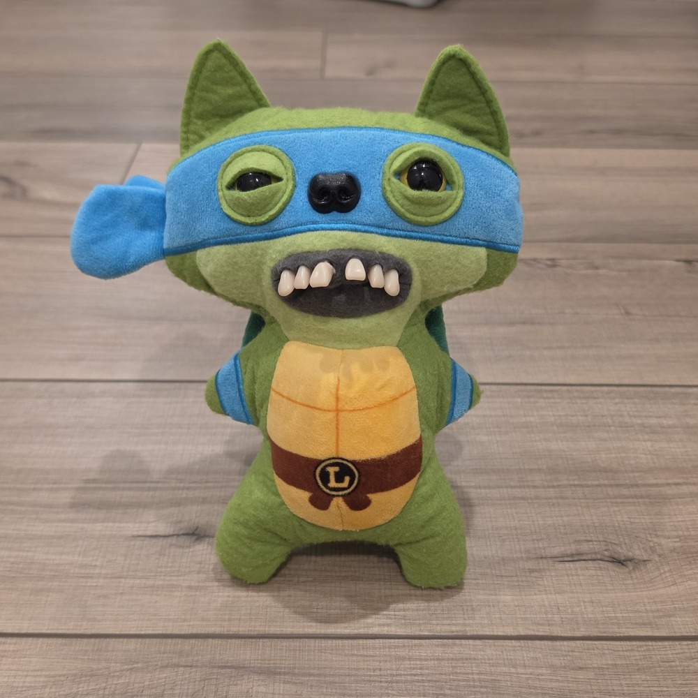 Limited Edition 9" GN Plush TMNT Leonardo Fuggler Series BL Band Nickelodeon Toy